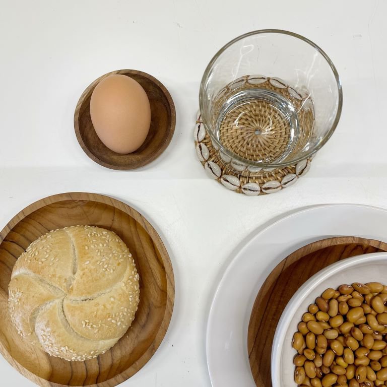 Assiette Rotan Cauri