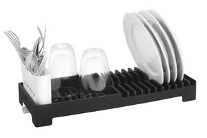 Dish rack black LIVIO DUO 8432