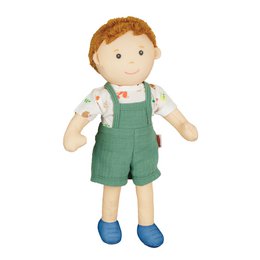 Stof Doll '' Paul '' med tøj til at sætte på og tage af, 32 cm