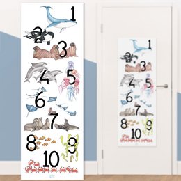 123 Poster Meerestiere - Türposter