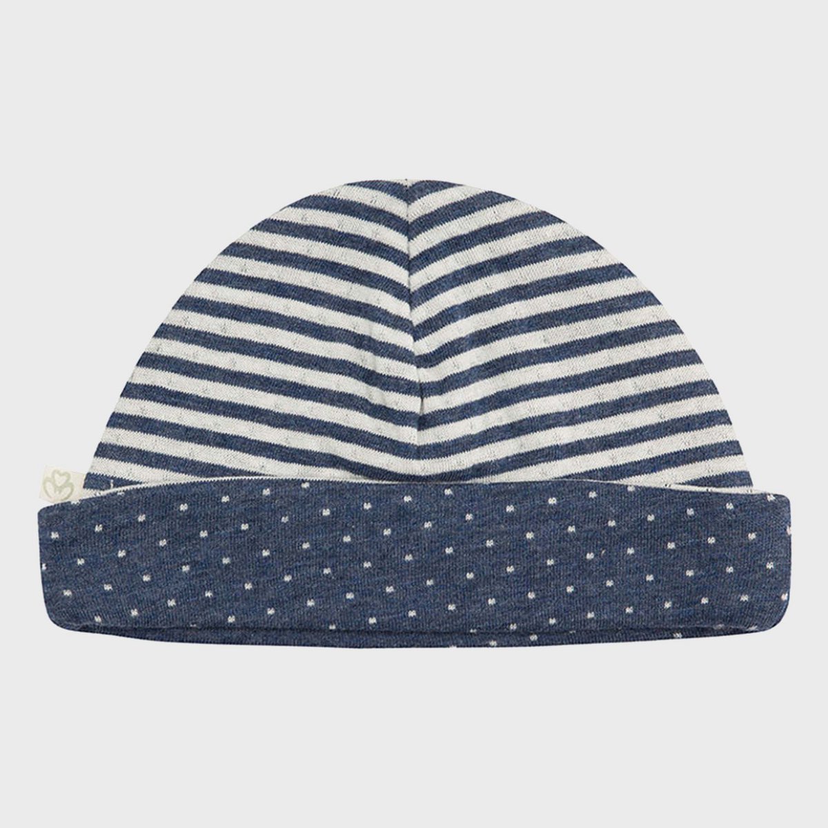 Bonnet bébé biologique OrganicEra, Indigo