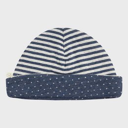 Bonnet bébé biologique OrganicEra, Indigo