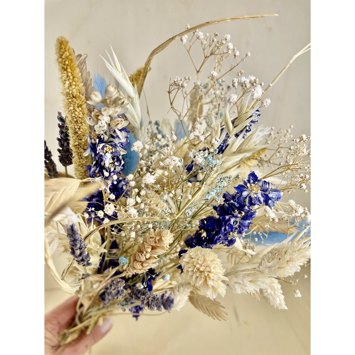 Bukiety BLOOMY Suszone kwiaty Beżowy