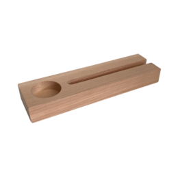 Wooden tile holder for tea light