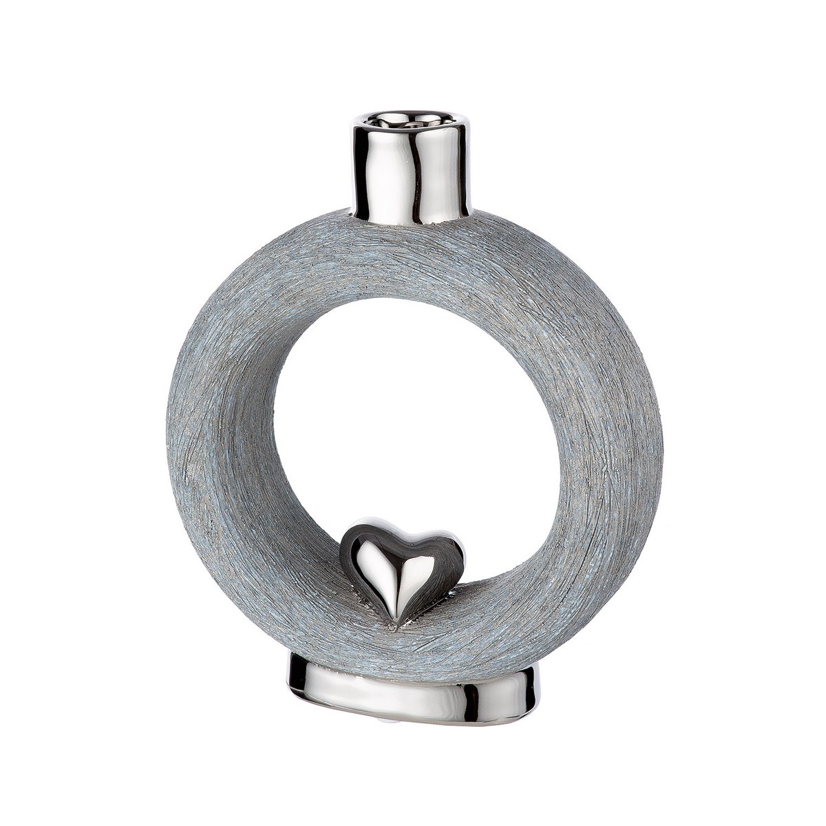 Vase "Love" grau H.20cm