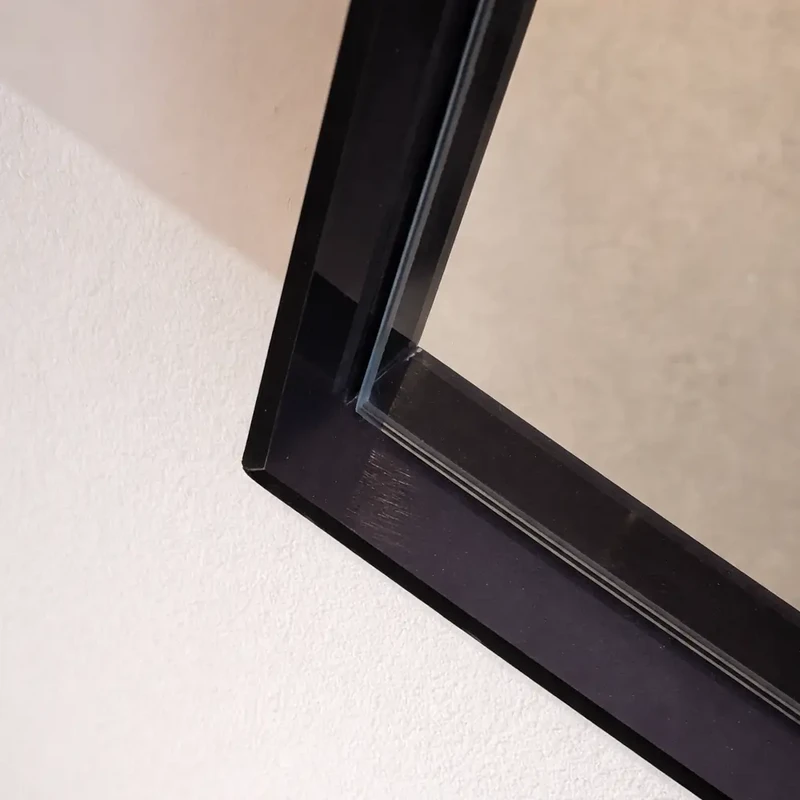 Lustro Pass Zwart 40x135 cm - Rama z przezroczystej plexi - Nowoczesny design