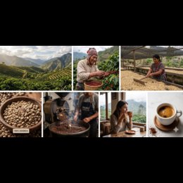 Café en grains bio 100% Arabica 1kg – Vrac / Vrac / Granulés / Vrac