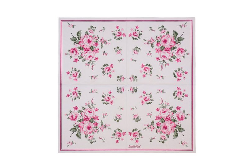 Papirservietter Bella 20 stk Isabelle Rose