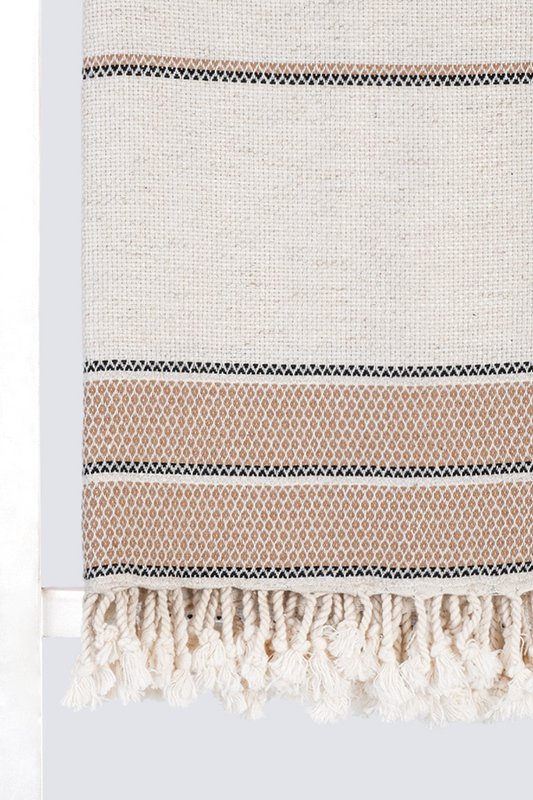 Camel 100cm x 180cm 50% Linen - 50% Cotton