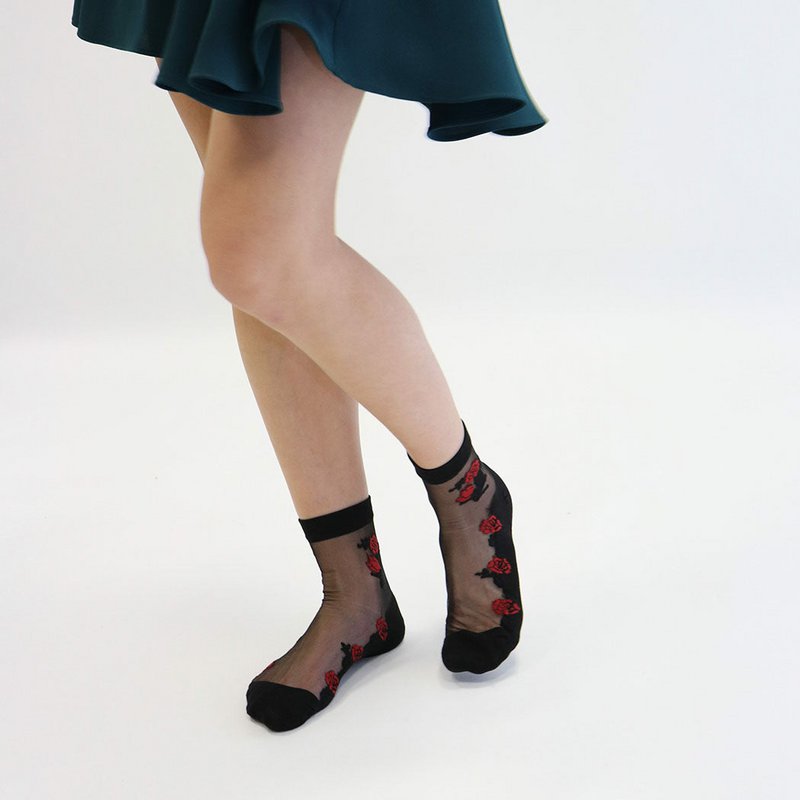 Resistant voile socks - Camélia