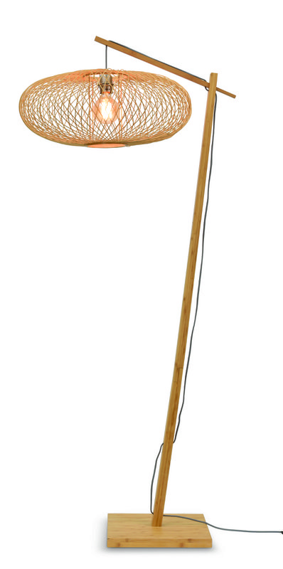 Vloerlamp Cango nat/kap naturel, S