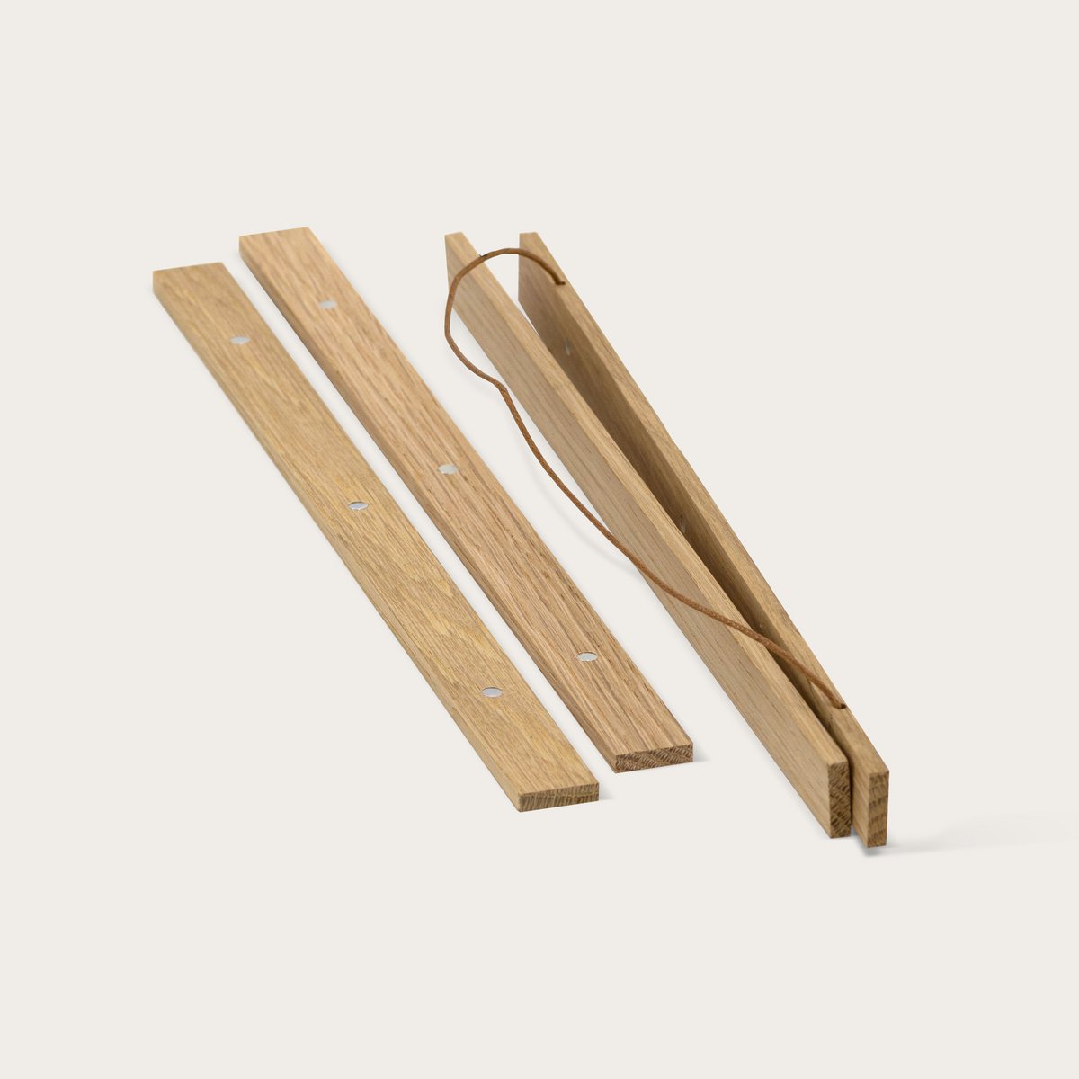 magnetic poster bar - oak, 31 cm length