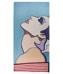 Linen beach towel Tan - Agnė Kišonaitė