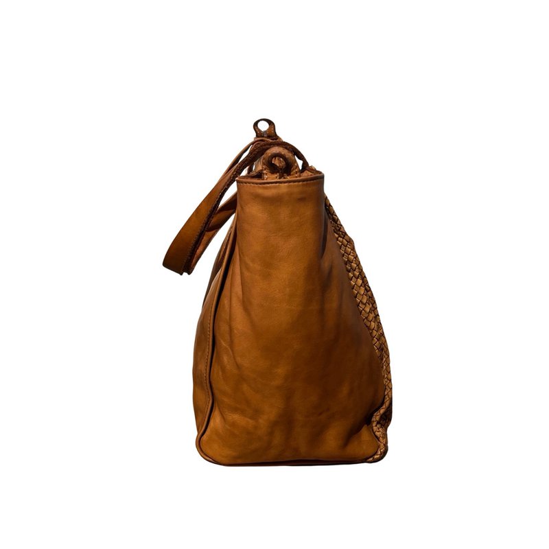 BORSA TOTE MARIANA VINTAGE IN PELLE INTRECCIATA