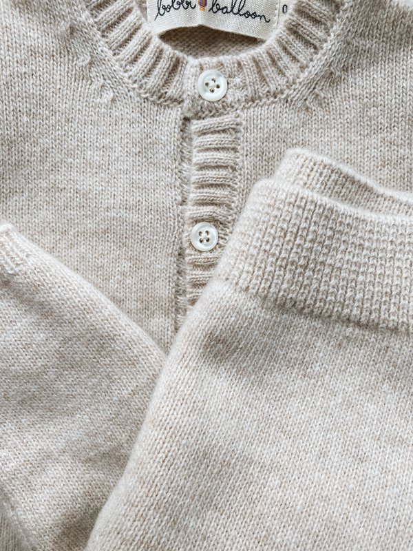 Strik Cardigan - Karamel