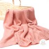 Baby blanket | Knitted | Pink