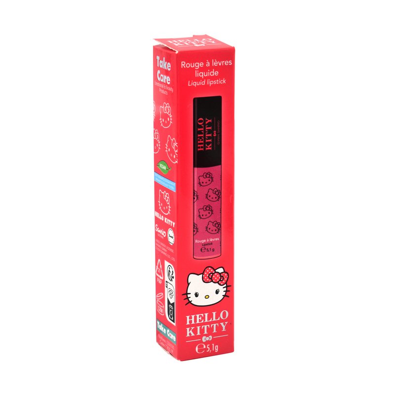 Hello Kitty, Lipstick, Liquid, Pink, Makeup, 5g, TAKE CARE