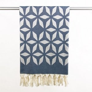 Hammam towel organic cotton Defne steel blue