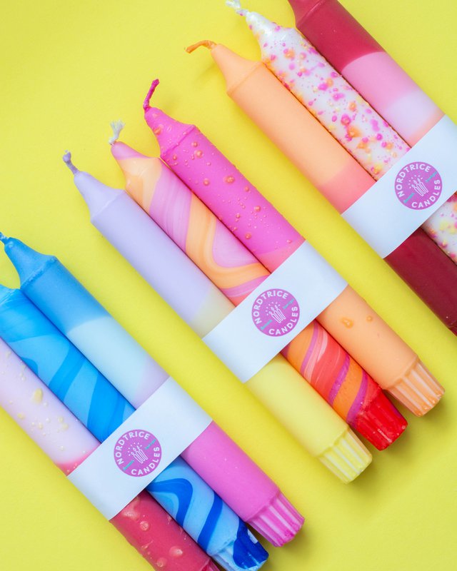 3-Pack-Verjüngungskerzen Sommerblau