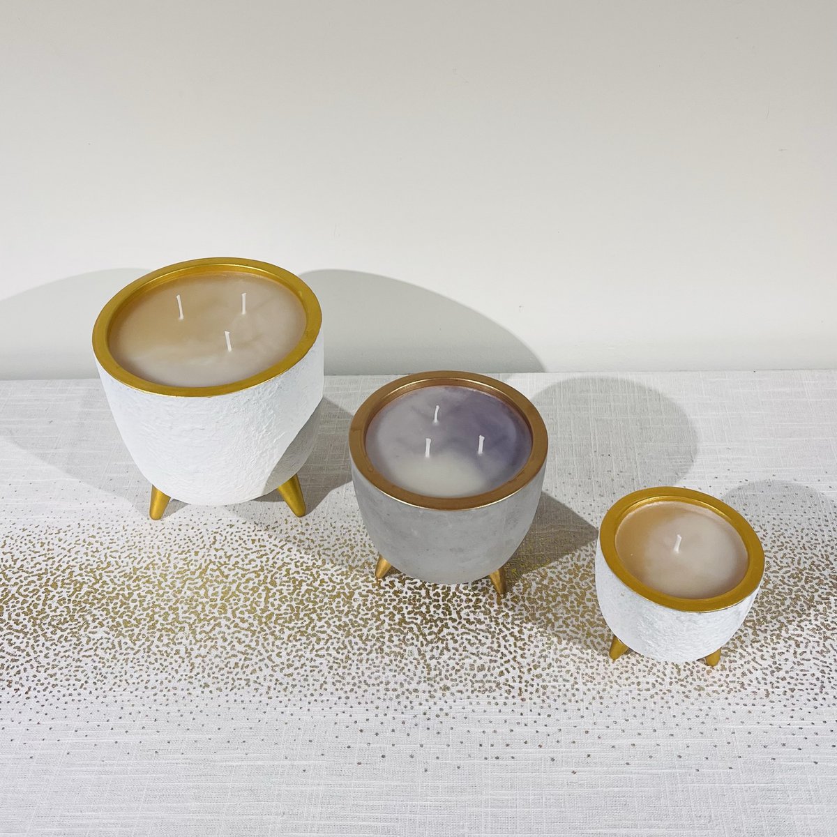 Candela / vaso di fiori in oro bianco