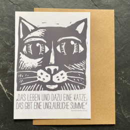 Carte postale "Chat"