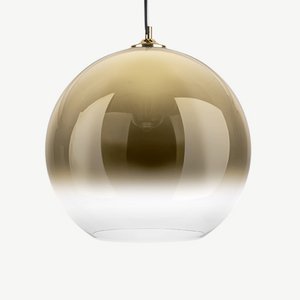 Bubble Pendelleuchte, Goldglas