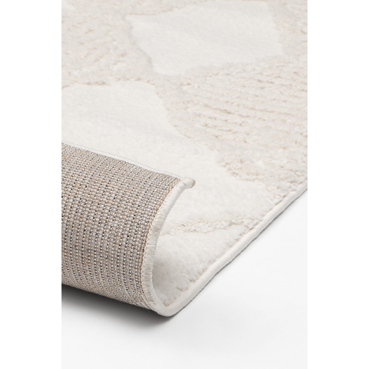Alfombra Suave De Pelo Largo - Uni Blanco Nórdico - Alfombra Boho Scandi - Salón, Redonda - Ø120 cm (redonda)