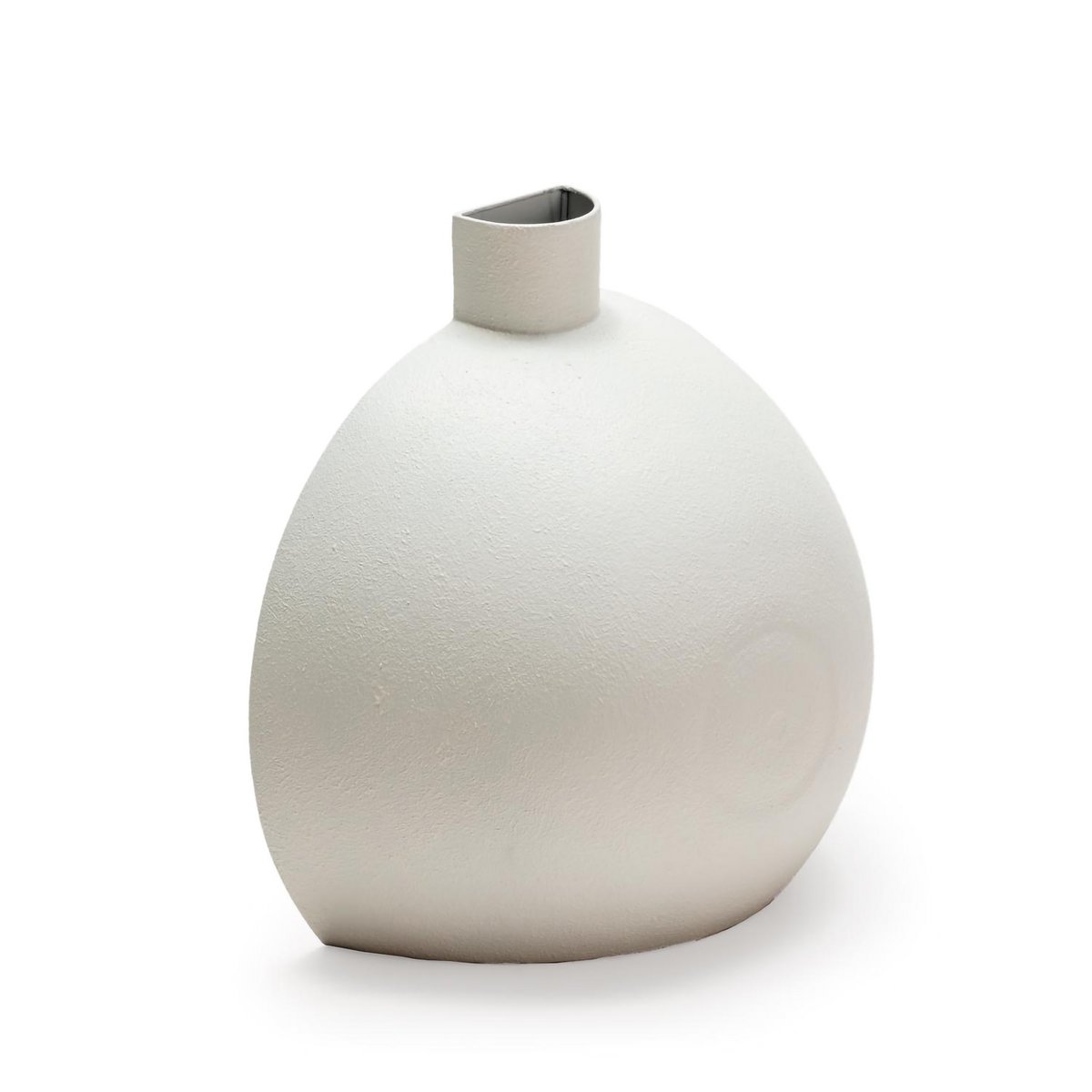 VASE 29X15X29 WEISSES METALL TH1334900
