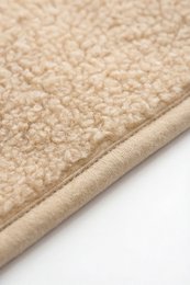 Wolldecke für das Kinderbett – 75 x 100 cm – einlagig – Merinowolle – Mandel