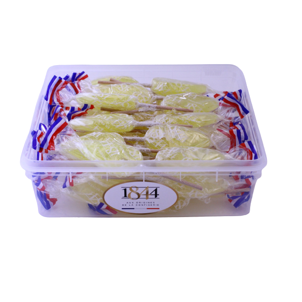50 Lemon lollipops for display - 650g