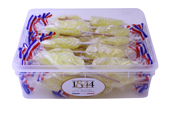 50 Lemon lollipops for display - 650g