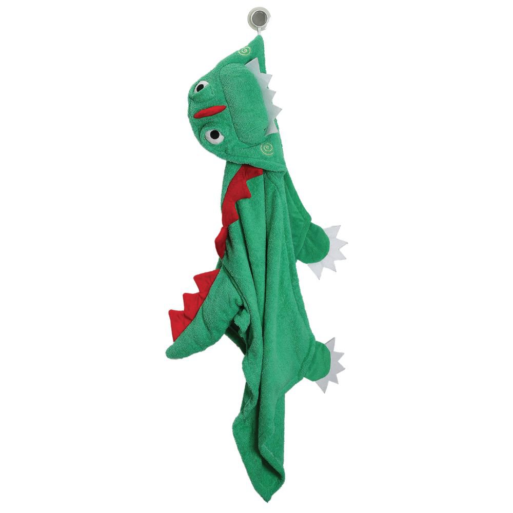 Toalla con capucha para niños Zoocchini - Devin el dinosaurio