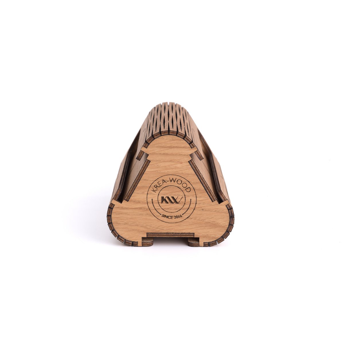 Portacápsulas de café artesanal Krea-Wood para cápsulas compatibles con Nespresso, en color natural