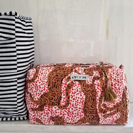 sac cosmétique fait main "h.Leopard"