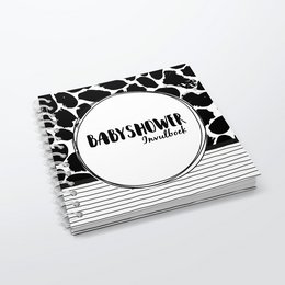 Fill-in Book SilliBeads - The Babyshower Fill-in Book - Hardcover Wire-o (SORT/HVID RANGE)