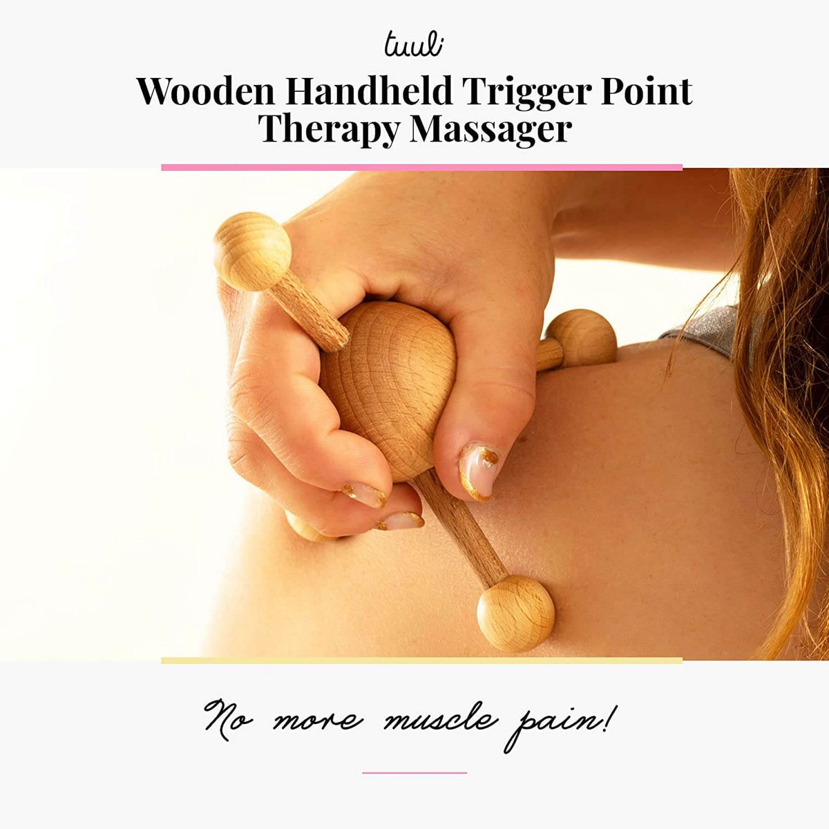 Masseur de point de déclenchement en bois Noeud de massage Dos Cou Épaule Poitrine