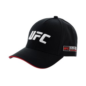 UFC zwarte herenpet – sport-levensstijl, verstelbaar, officieel UFC-logo, bescherming tegen de zon