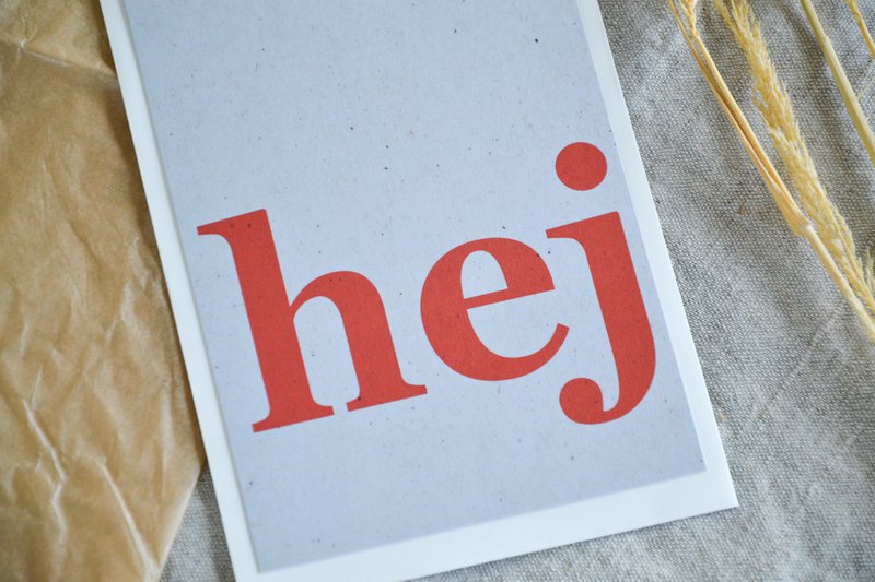 Postcard "hey"
