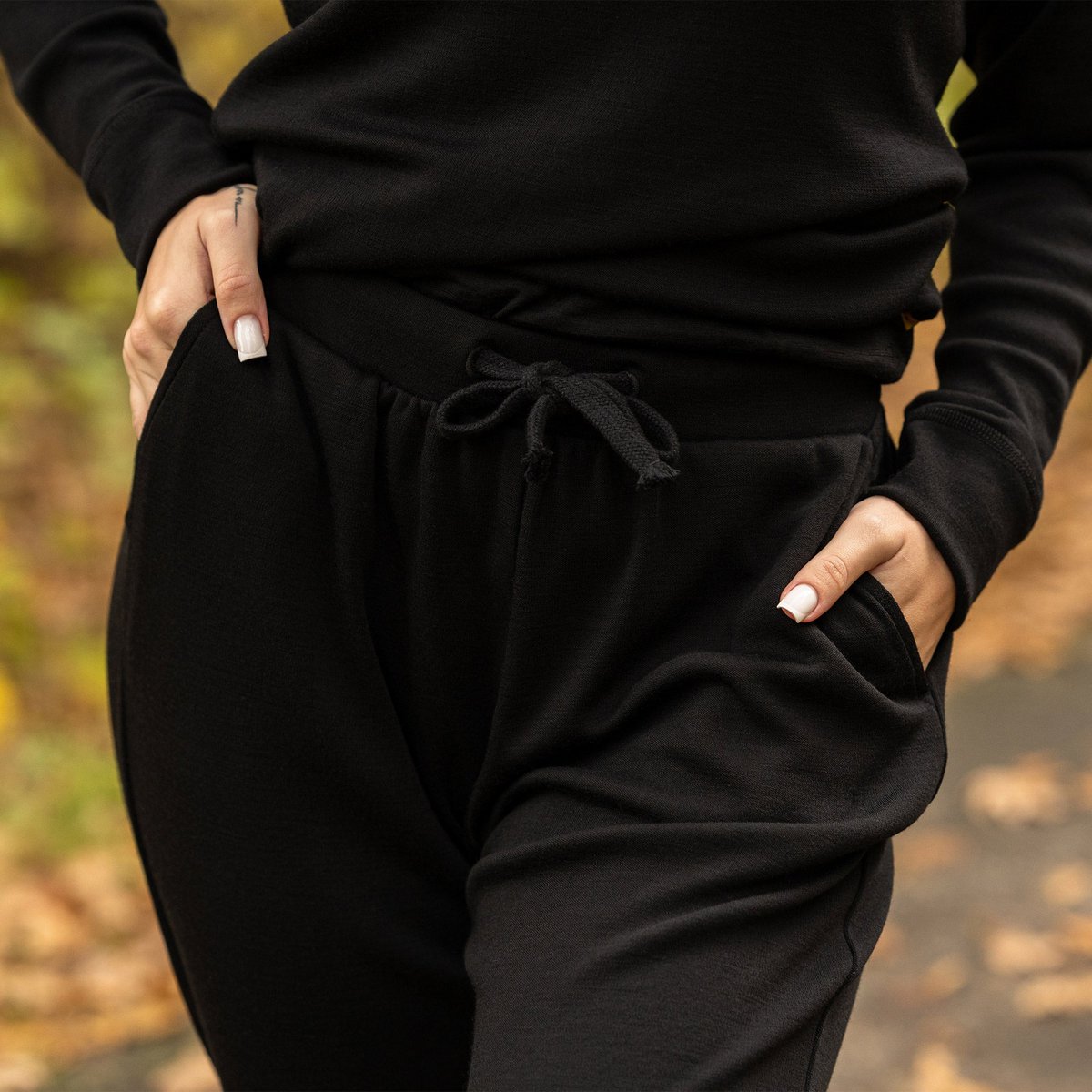Pantalon de survêtement Jogger pour femme 250 g/m² Noir