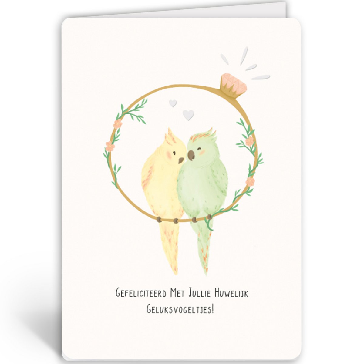 ENFLS3851 - Félicitations pour votre mariage Lucky Birds!