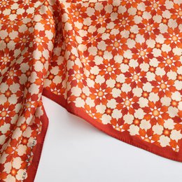 Silk Neckerchief Orange Islamic Art Print