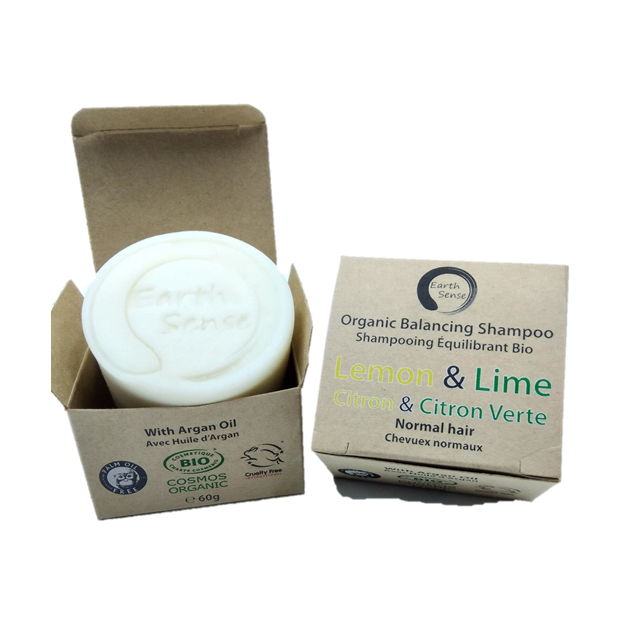 Organic Certified Balancing Solid Shampoo - Lemon & Lime - Normal & all Hair Types 60g