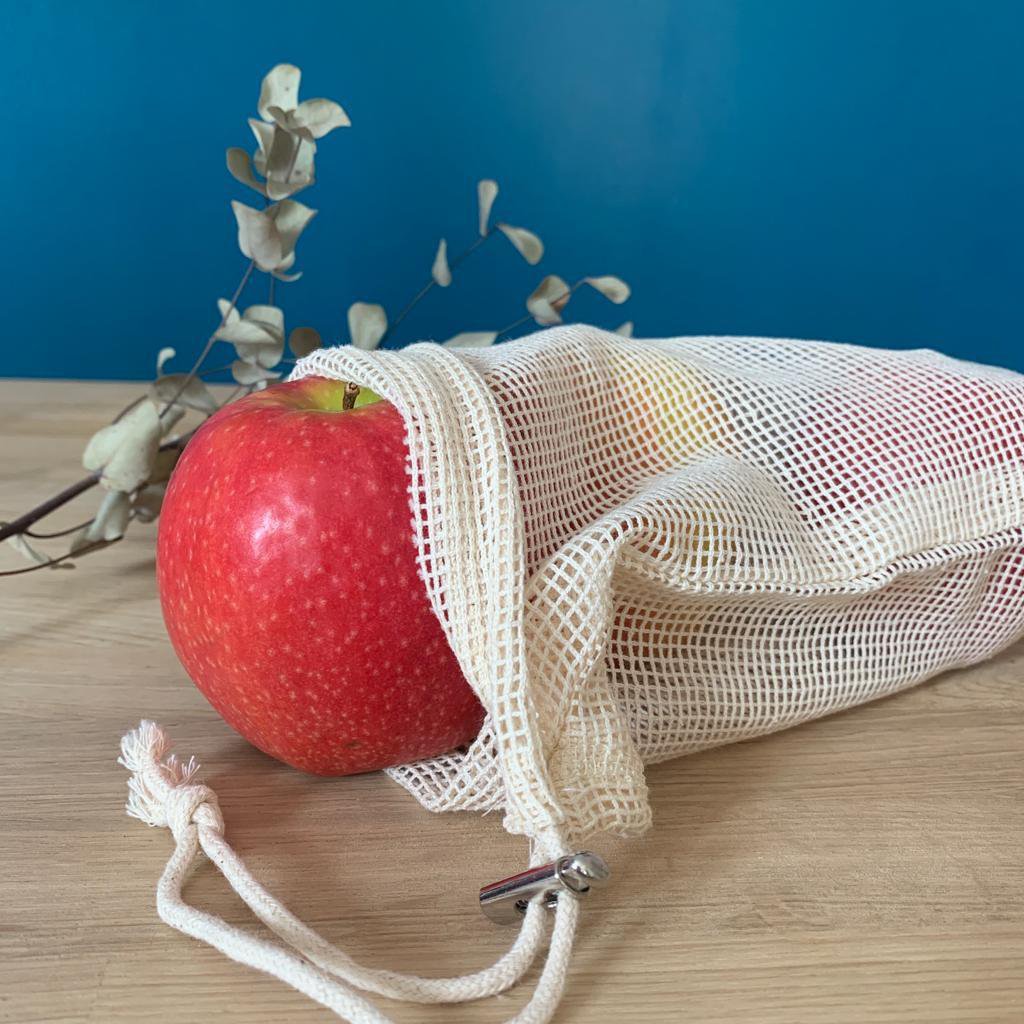 Großbeutel aus Mesh-Baumwolle – 20 x 25 cm