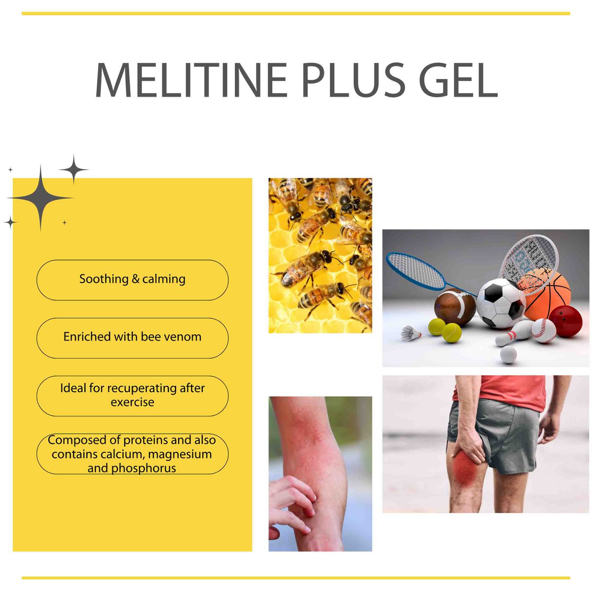Camille Cosmetics | Melitine plus gel - spierbalsem - 75ml