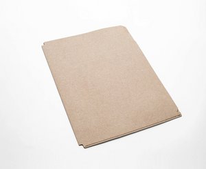 Recycled leather document holder with dividers
