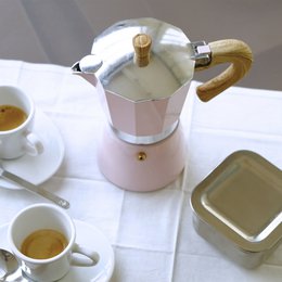 Espresso maker VENEZIA, pink, 9 cups