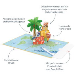 Pop-upkaart voor een goede reis