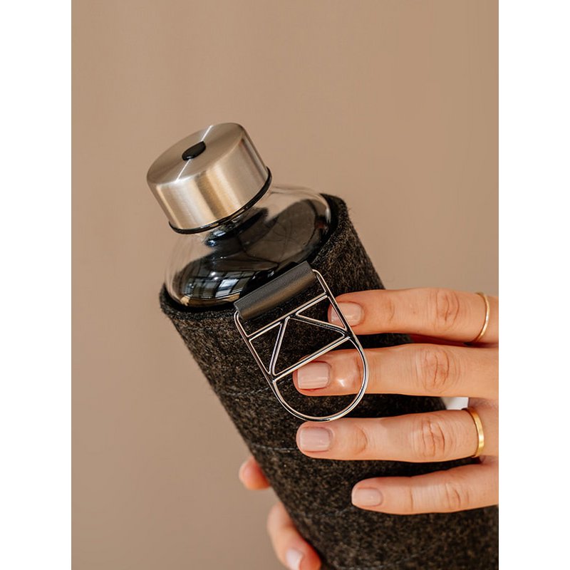 EQUA Glass Bottle With Felt Cover