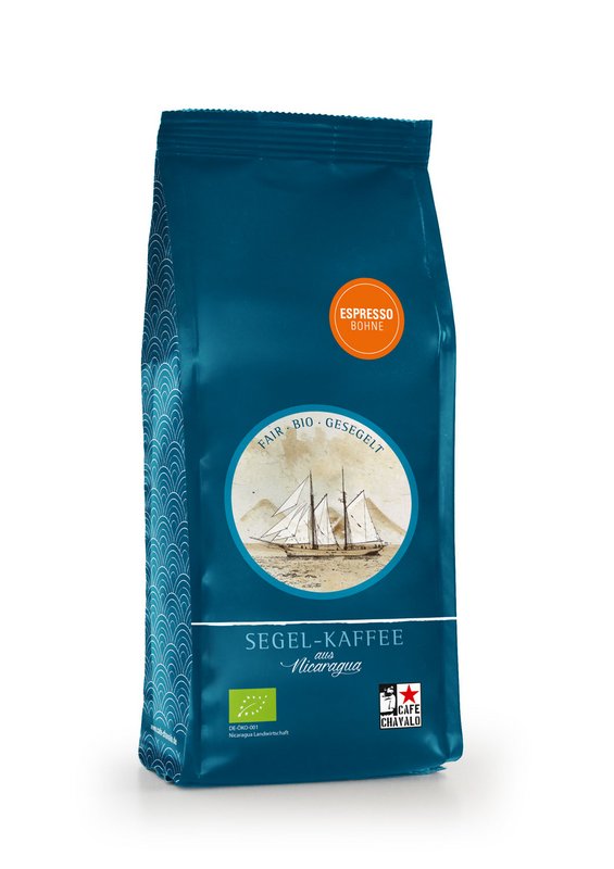 Sejlende espresso, 250g, hele bønner, økologisk