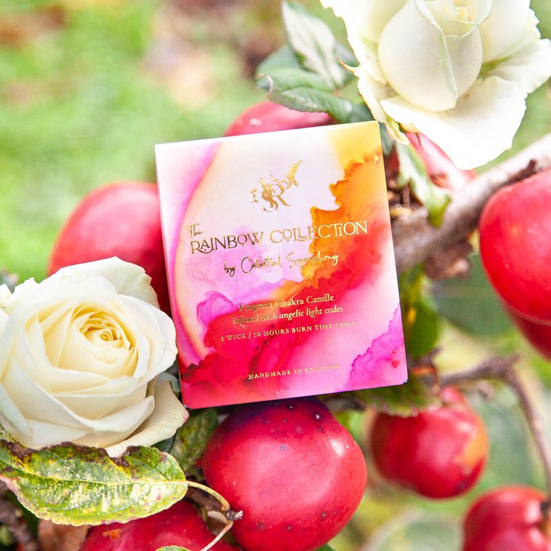 Heartsong Duftende Chakra Candle, Rose Ylang Ylang Cinnamon